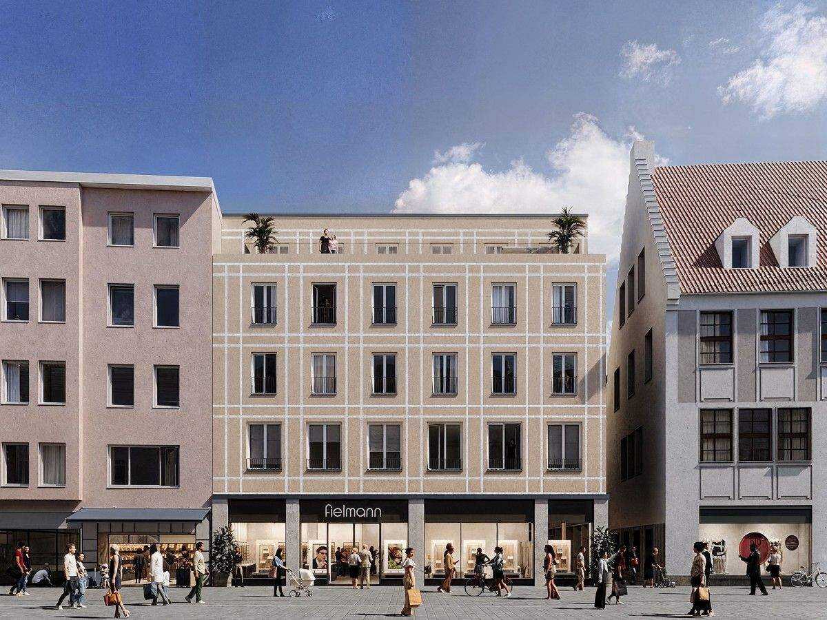 Bestlage in Augsburg - Neubau 2-Zi.-Wohnung mit großer Loggia direkt am Stadtmarkt