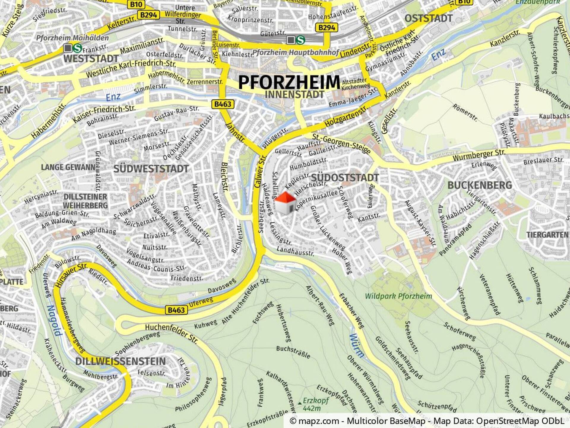 Maisonettewohnung in 75175 Pforzheim mit 73 m² kaufen