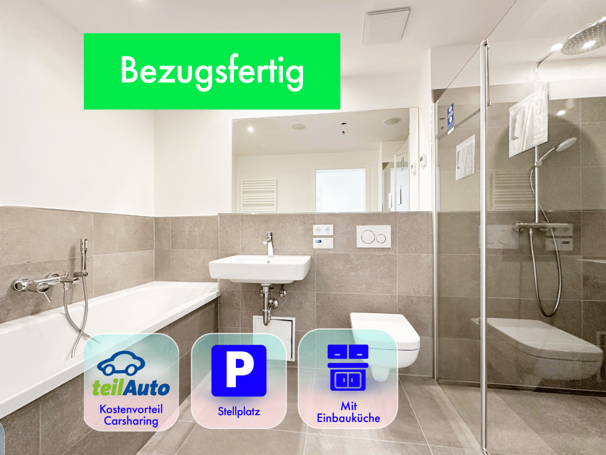*3 Zimmer* großer SÜDBALKON mit Blick ins Grüne * EBK * TG * AUFZUG * ENERGIEKONZEPT*