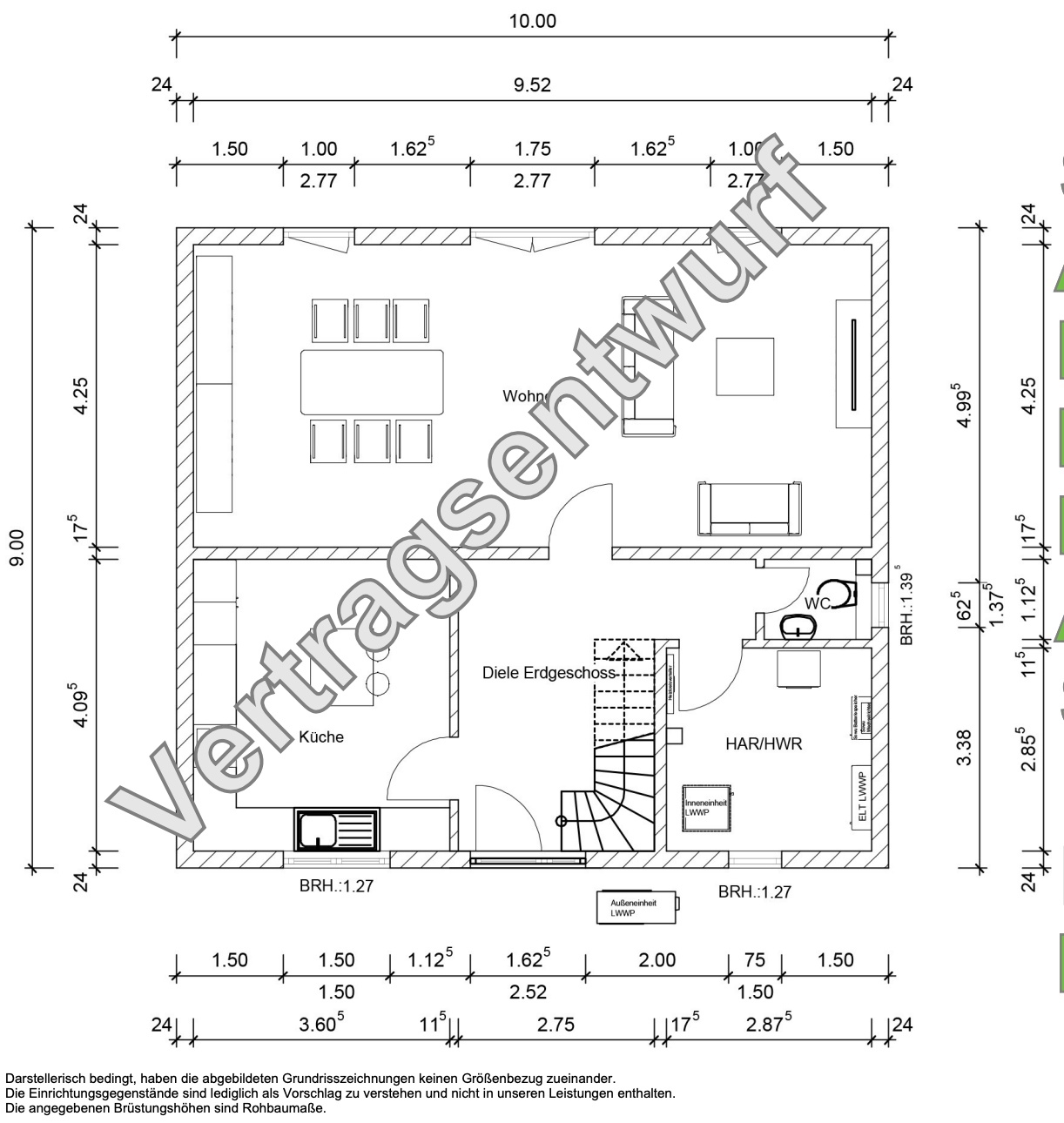 Modernes Town & Country Familienhaus Flair 134 – Massiv gebaut | KfW-Effizienzienzhaus | Neubauprojekt in Breitengüßbach – Breitengüßbach – Vorschaubild 5