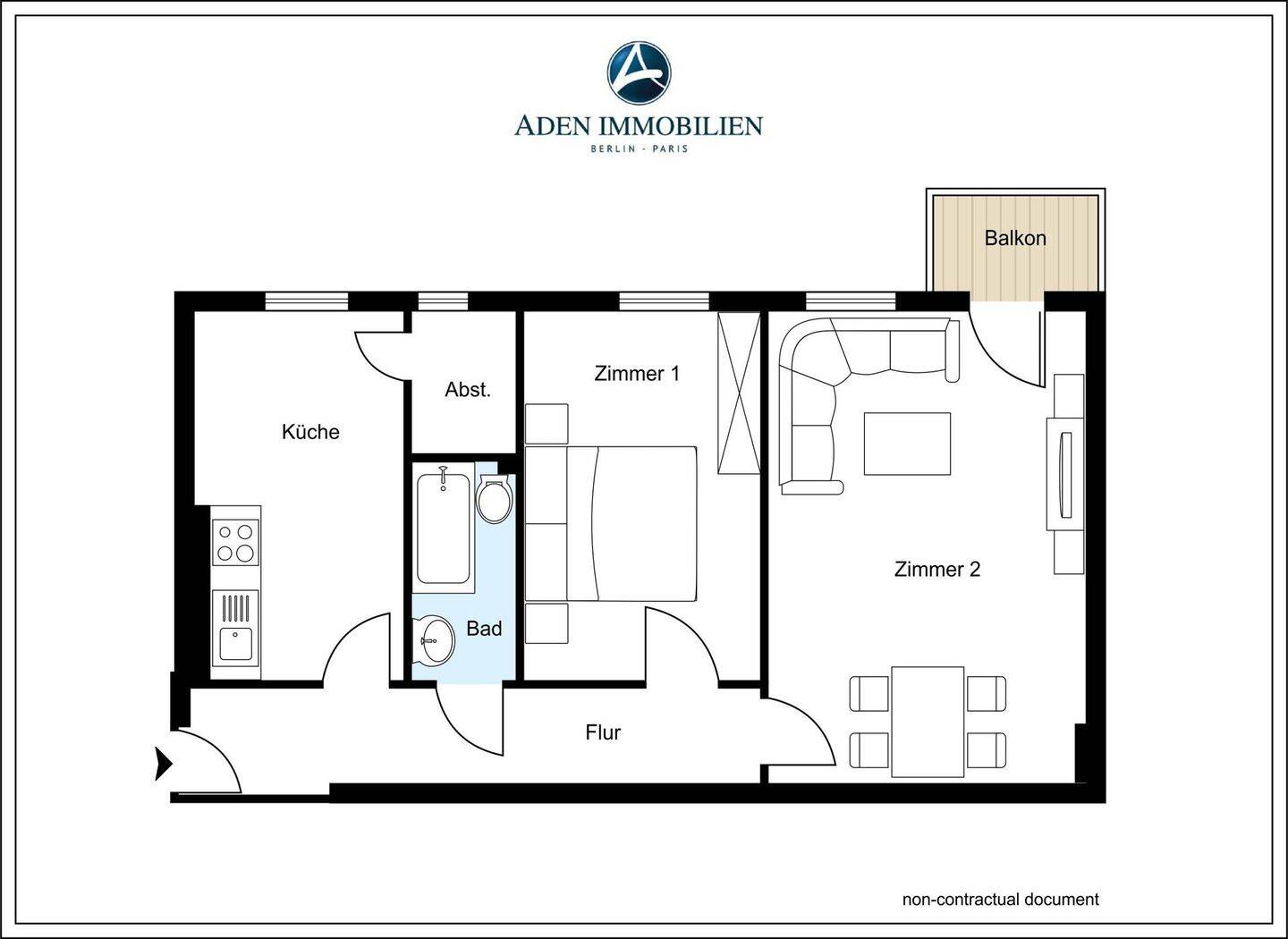 VERMIETET! PROVISIONSFREI! *Für Kapitalanleger*Schöne 2-Zimmer-Wohnung in Berlin-Charlottenburg* – Berlin – Vorschaubild 2