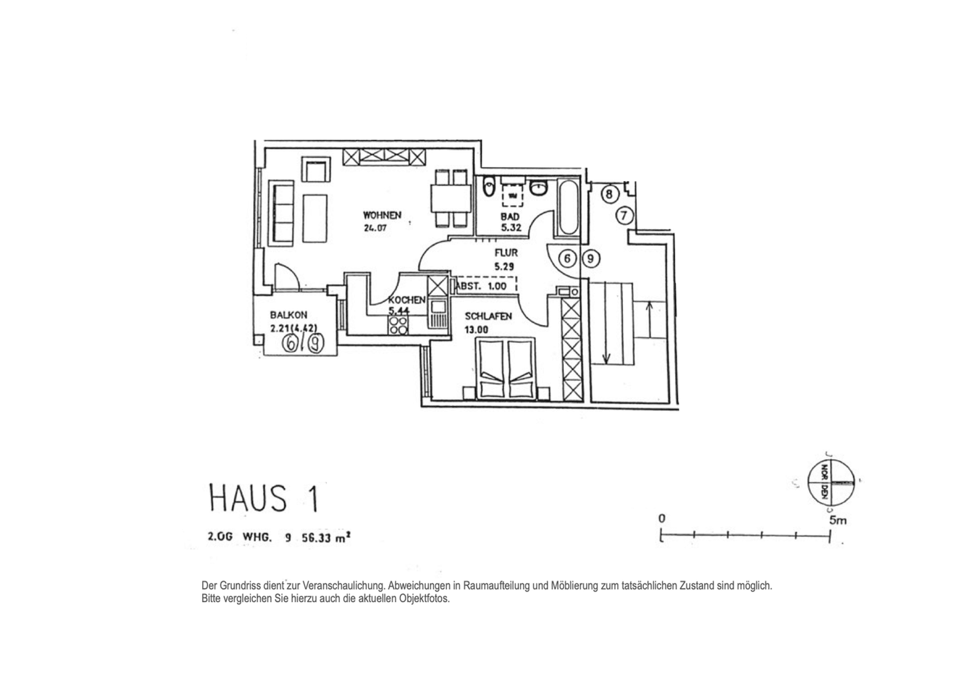Etagenwohnung in 86368 Gersthofen mit 56 m² kaufen