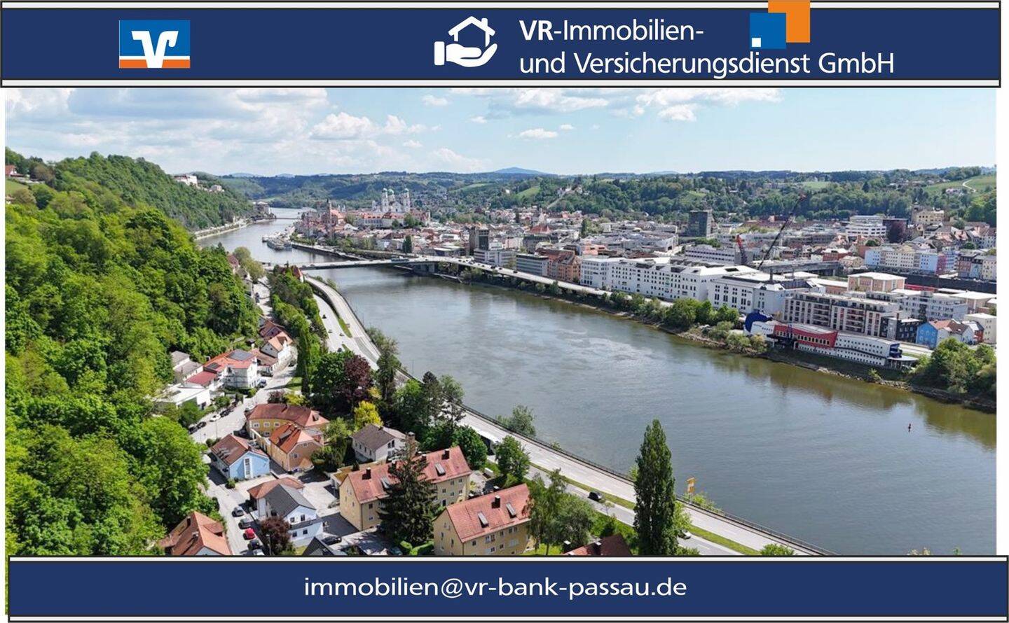 "Exklusive Premiumlage in Passau" Großzügige Villa mit reichlich Platz, viel Privatsphäre und traumhaftem Blick – Passau – Bild 1 von 9