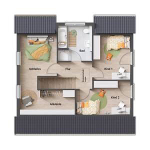 ? Freistehendes Einfamilienhaus Flair 134 | Klinkerfassade | 144 m² Wohnfläche | Münster-Hiltrup – 48165 Münster – Vorschaubild 7