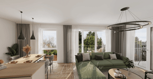 Münster Gremmendorf Neubau - 3-Zimmer-Wohnung im 1. OG zwei Balkone PKW-Stellplatz