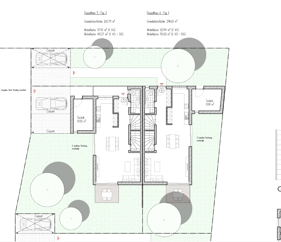 KfW 55-Neubau – Moderne Doppelhaushälften für Ihr neues Zuhause – Straubing – Bild 1 von 5