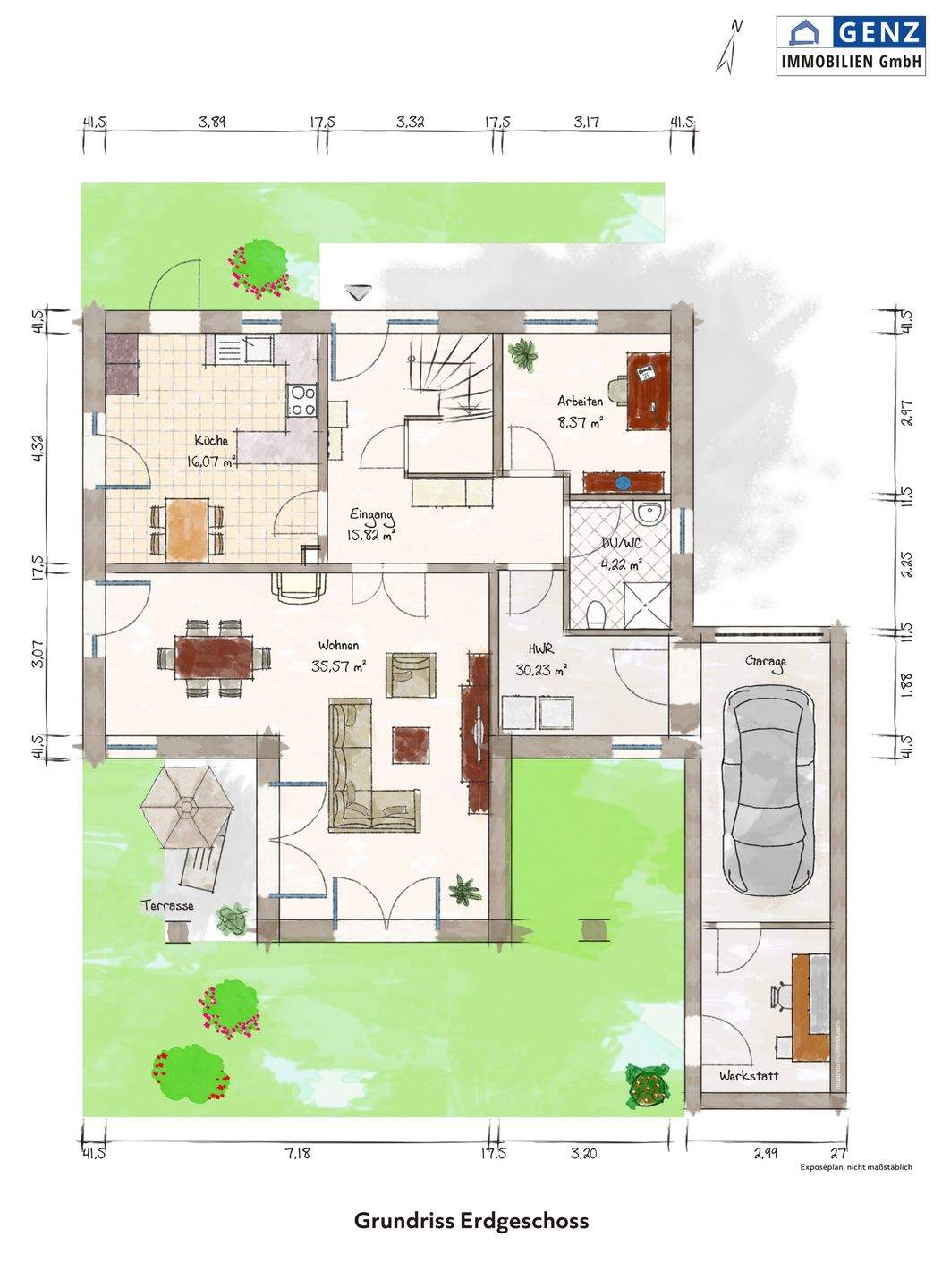 Verkaufsangebot für ein EFH Heinbockel - ca. 177,82 m² Wohnfläche, Grundstück von ca. 639 m² in 21726 Heinbockel bei Stade – Heinbockel – Vorschaubild 4