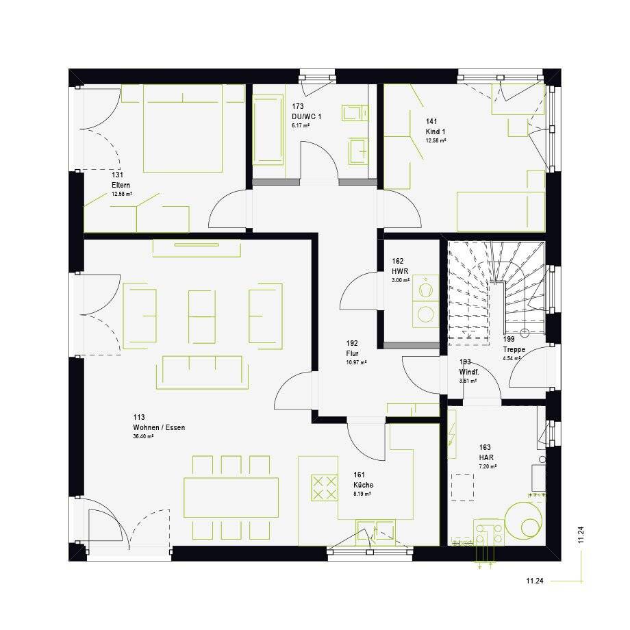 Doppelt bauen, clever sparen FamilyStyle 20.03 W mit Walmdach – Burgberg im Allgäu – Vorschaubild 5