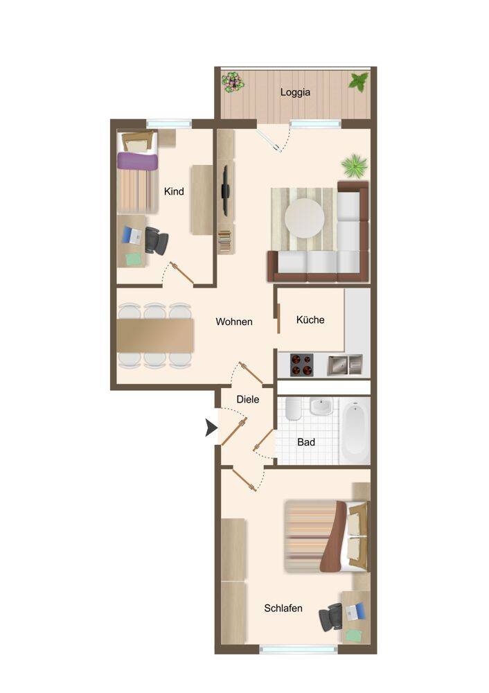 3-Raumwohnung - vermietet, in ruhiger Wohnlage ! – Berlin – Vorschaubild 8