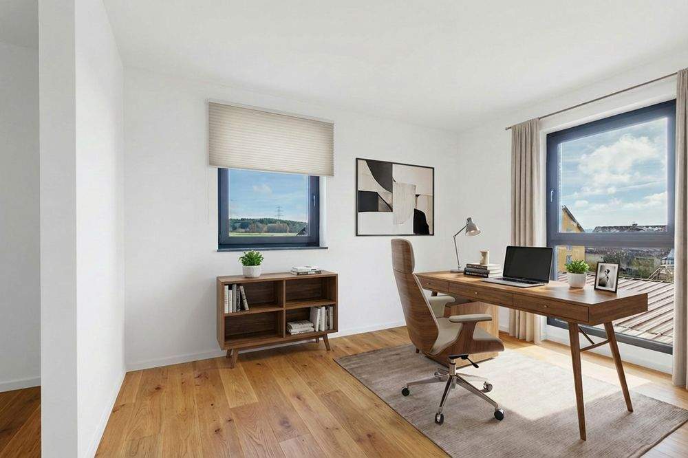 RosenHomes- Neubau moderne Doppelhaushälfte mit Südterrasse, 2 Stellplätzen, KfW 55 - Haus 2 – Zeitlarn – Vorschaubild 7