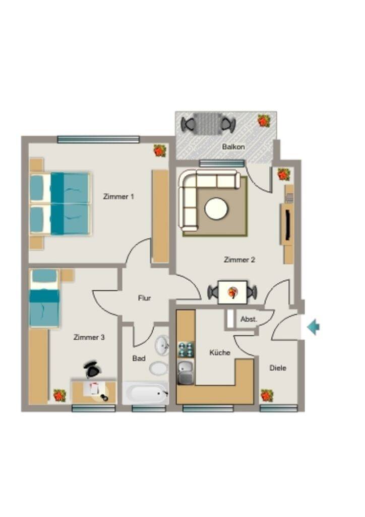 Die passende Wohnung von VIVAWEST mit Wohnberechtigungsschein.