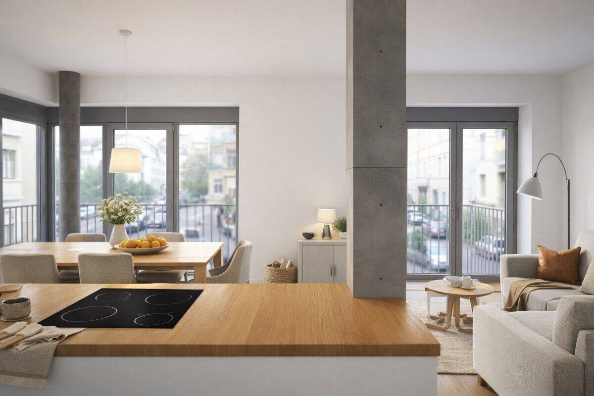 SCHÖNEBERG / KREUZBERG: BESTE LAGE: ERSTBEZUG im LUXUS Neubau: 5-Zimmer-Whg + 3 Bäder + 4 Balkone