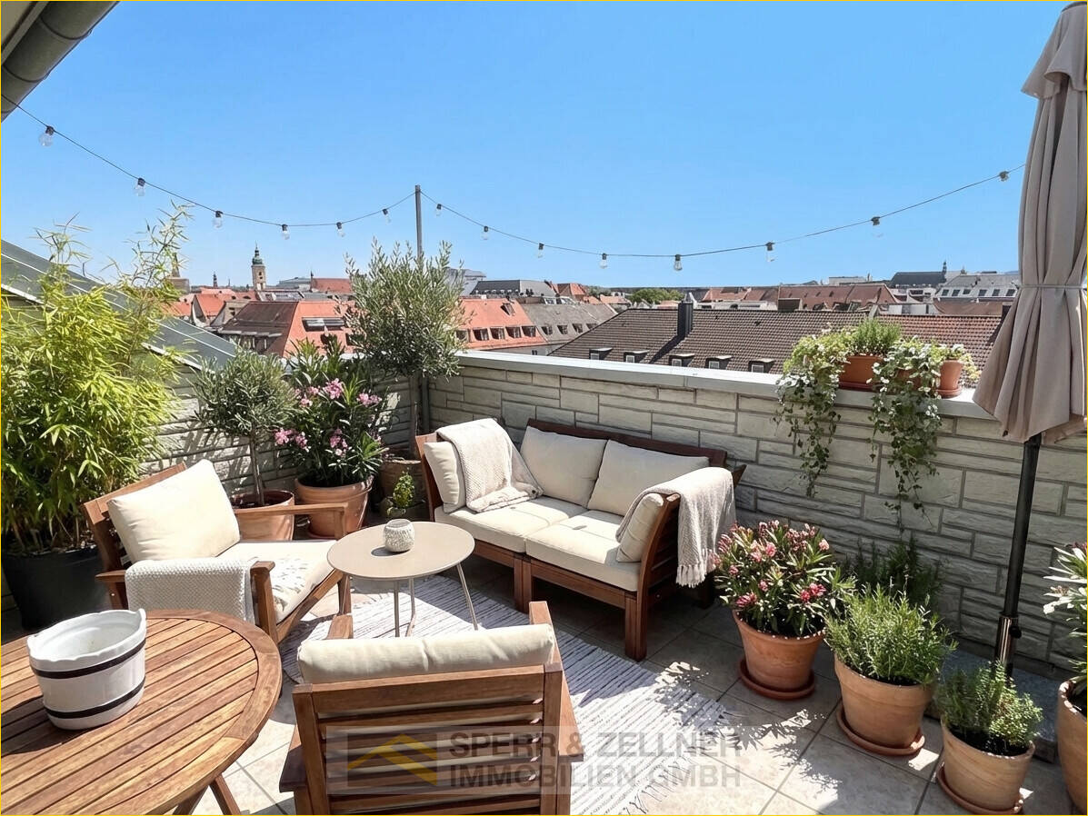 Wohnen über den Dächern Münchens: großzügige 3,5-Zimmer-Wohnung mit Dachterrasse und TG-Stellplatz – München – Vorschaubild 5