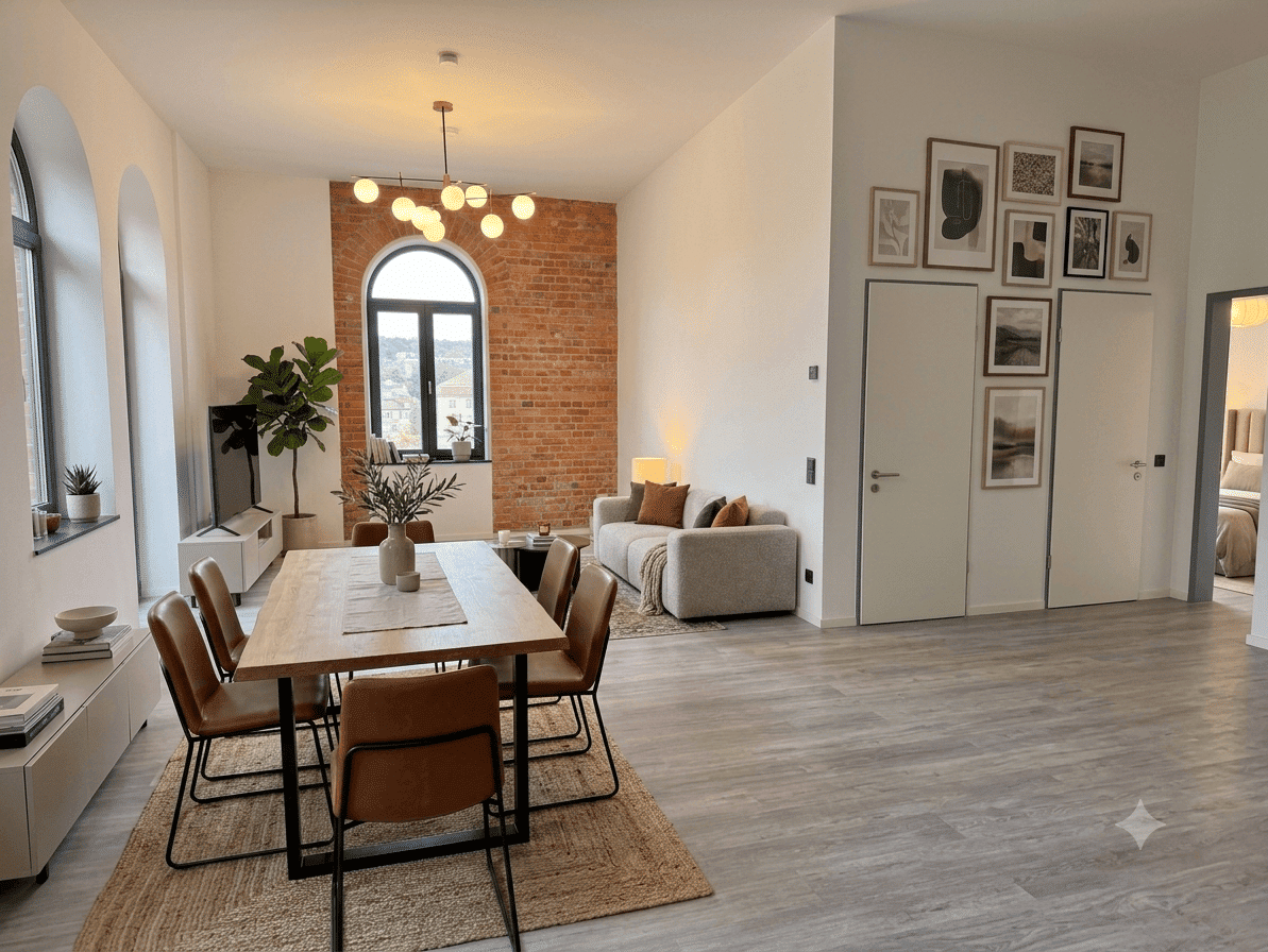 Großzügige Loftwohnung in historischem Ambiente mit Balkon und 2 Stellplätzen – Dresden – Vorschaubild 3