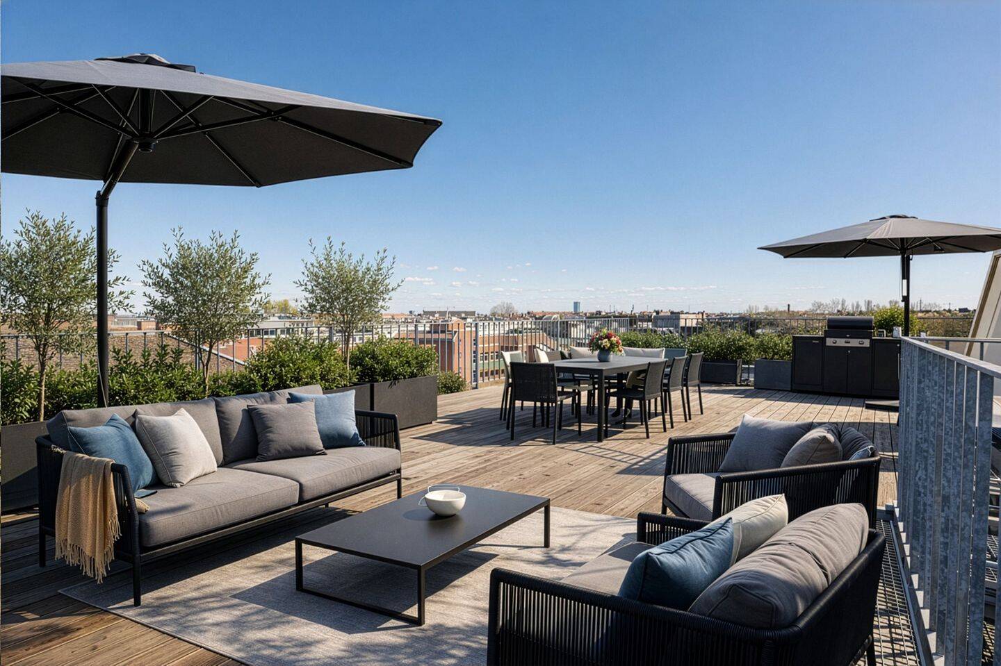 Exklusive Penthouse mit privater Panoramaterrasse am Admiralbrücke