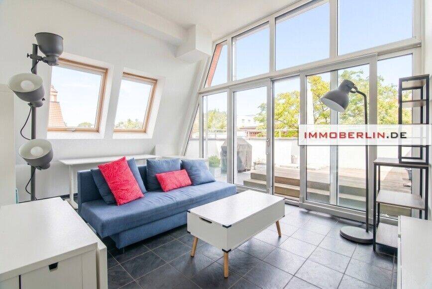 IMMOBERLIN.DE - Top-Ambiente in ruhiger Citylage! Imposante Atelier-/Galeriewohnung mit Terrassen – Berlin – Vorschaubild 9