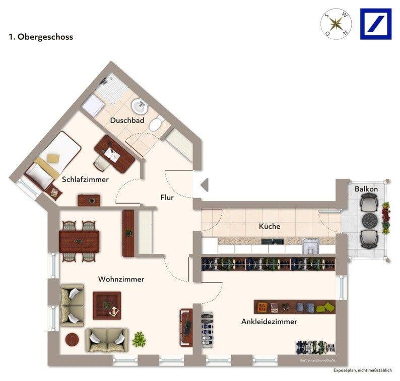 Historischer Charme trifft modernen Wohnkomfort - Attraktive 3-Zimmer-Wohnung mit Balkon an der Havelbucht – Potsdam – Vorschaubild 8