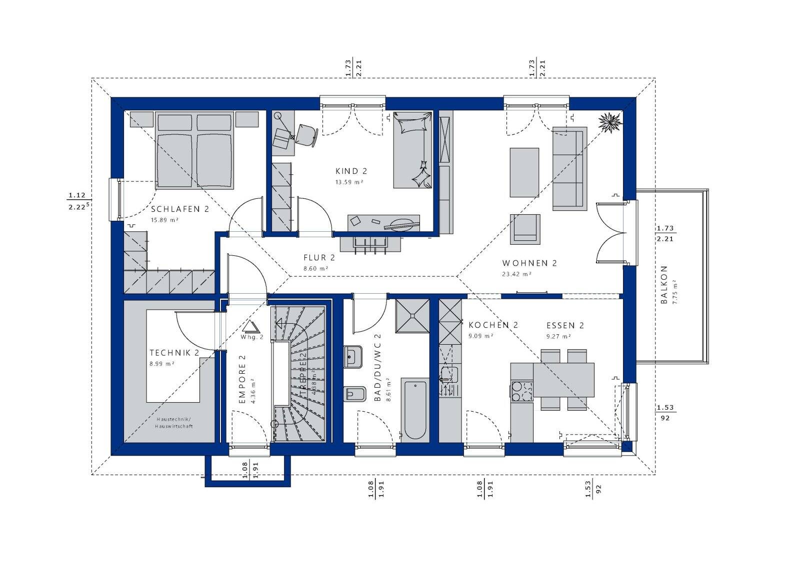 Zweifamilienhaus im Stadtvillen-Design – Bad Rodach – Vorschaubild 3