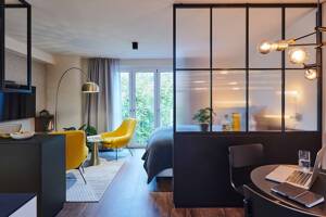 HAVENS LIVING: Kategorie Standard, 1,5 Zimmer vollmöbliertes Apartment Design TECH – 22769 Hamburg – Vorschaubild 2