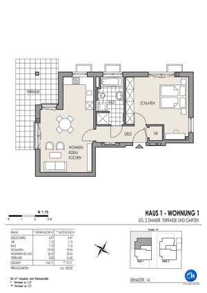 Attraktive großzügige 2-Zi.-Whg., Privatgarten 100m², Tageslicht-Bad, Lift – 81827 München – Vorschaubild 4