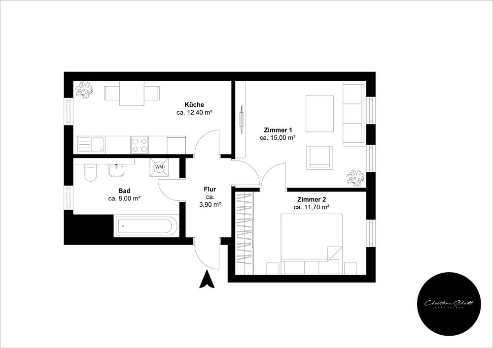 wunderschöne 2 Raum Wohnung ***top*** in Holzhausen, ab sofort