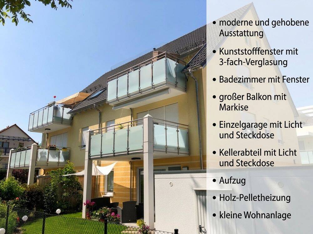 Toplage Haunstetten - moderne Maisonette - großer Balkon