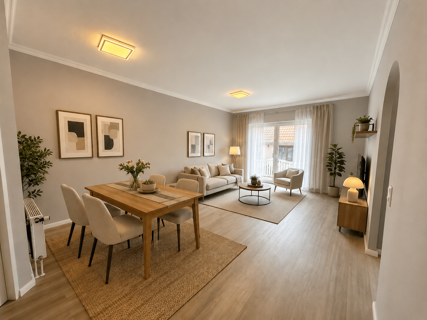 Moderne 3-Zimmer-Wohnung mit Süd-Balkon in zentraler Lage von Achim