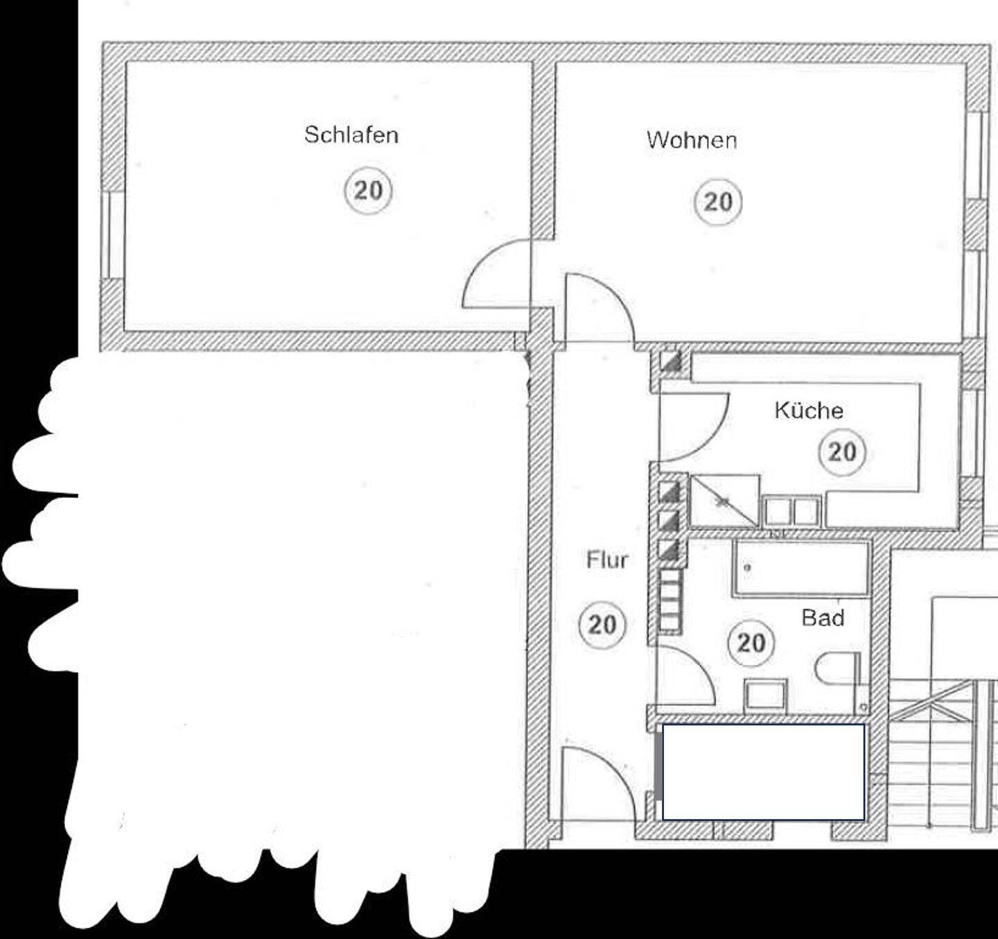 2 ZimmerWohnung mit neuwertiger Küche in Top Lage!