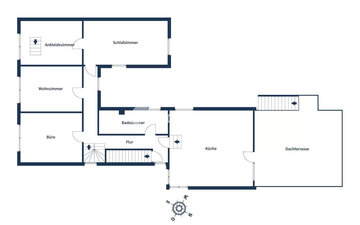 Mehrgenerationenhaus oder Haus mit Praxis, Büro, Exklusives Wohnen mit beeindruckender Dachterrasse und Gartenparadies – Schwalbach – Vorschaubild 3