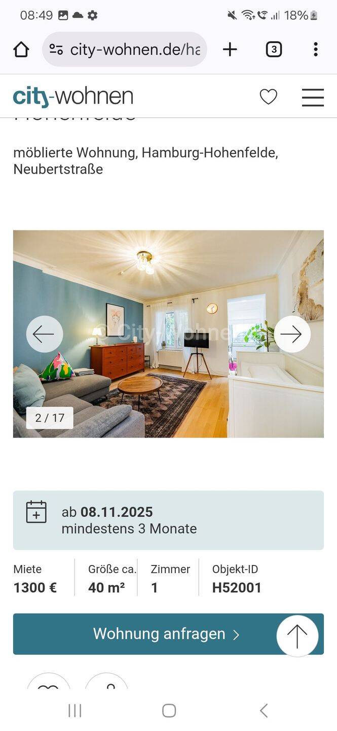 Wunderschöne Wohnung im Herzen von Hamburg – Hamburg – Bild 1 von 6