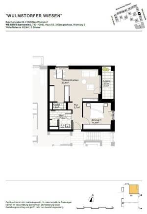 Moderne Etagenwohnung zur Miete mit Balkon in Neu Wulmstorf - Wentzel Dr. – 21629 Neu Wulmstorf – Vorschaubild 2