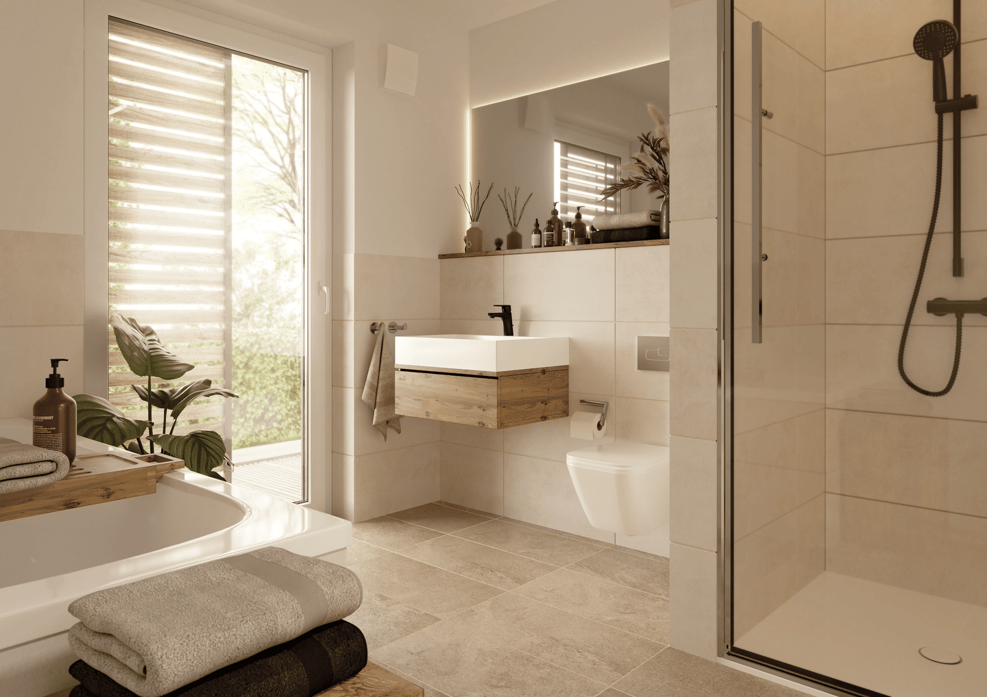 Bungalow überdachte Terrasse, massiv gebaut, Preis inkl. Grundstück – Bescheid – Vorschaubild 4