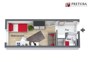 Modernisiertes Studentenapartment in unmittelbarer Nähe zur Universität Mannheim – 68159 Mannheim – Vorschaubild 2