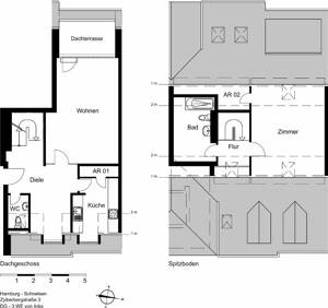 Geräumige Wohnung auf 2 Etagen mit Loggia – 22457 Hamburg – Vorschaubild 9