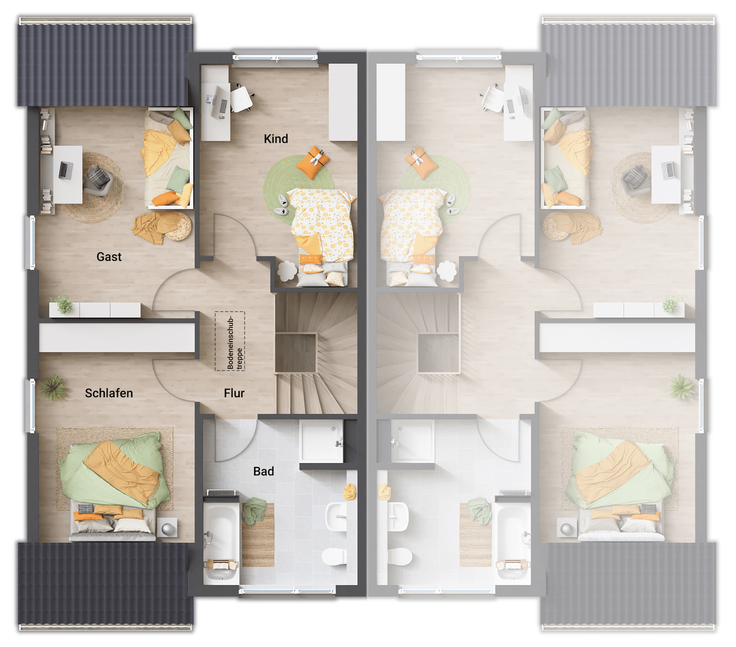 Schwaig: Neubau DHH| Komplettpreis inkl. Grundstück & Baunebenkosten – Schwaig bei Nürnberg – Vorschaubild 6