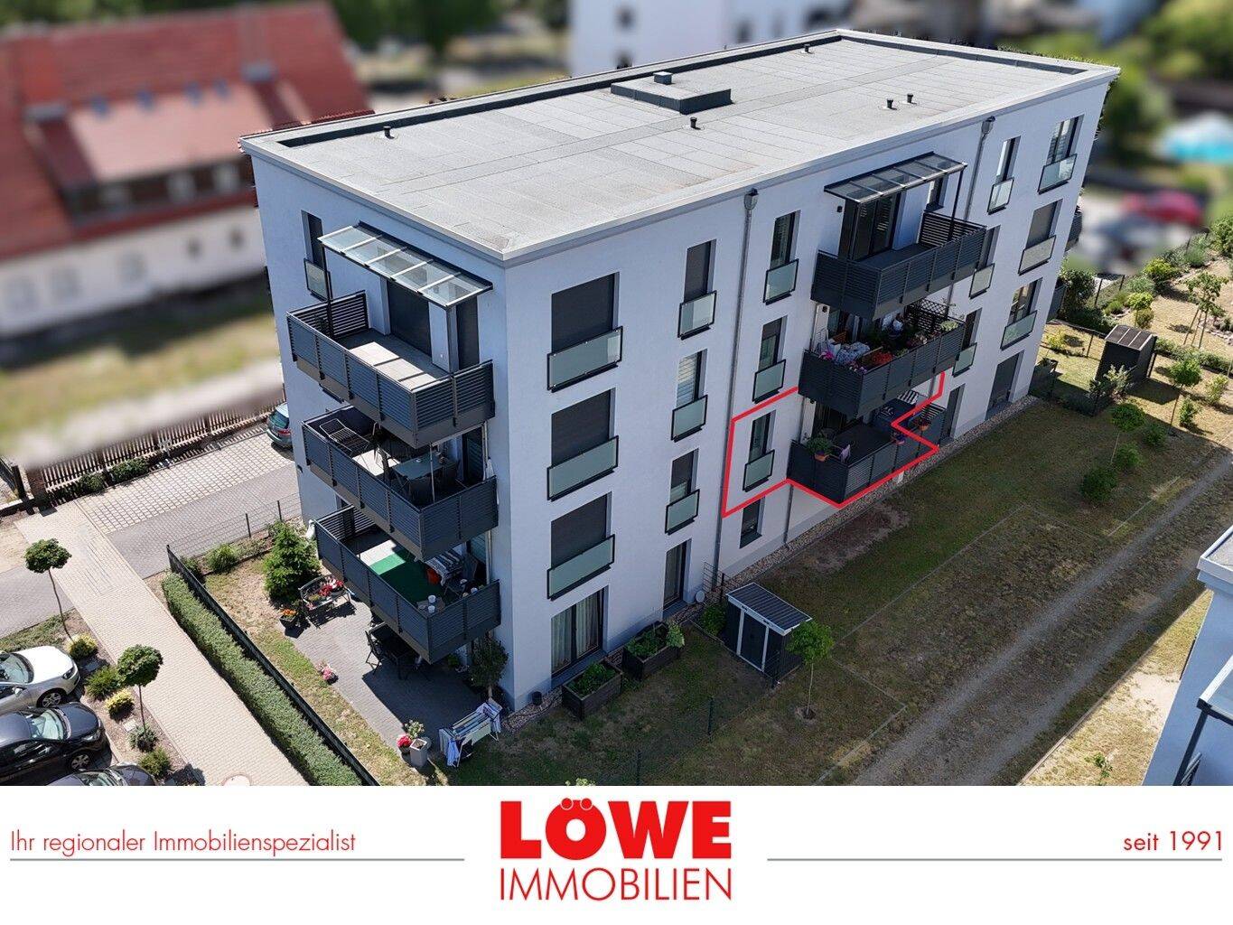 "Zentrum Ludwigsfelde"-Solide vermietete, barrierearme 2- Raum Eigentumswohnung mit Balkon!