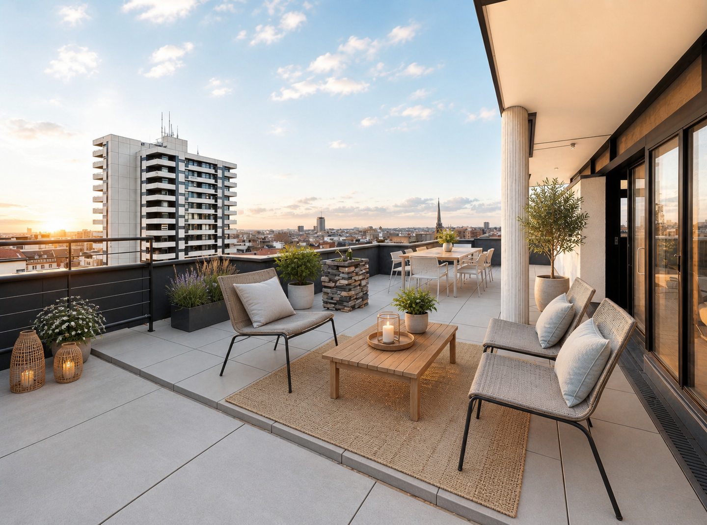 Penthouse-Living auf höchstem Niveau - Private Dachterrassen mit atemberaubendem Berlin-Blick