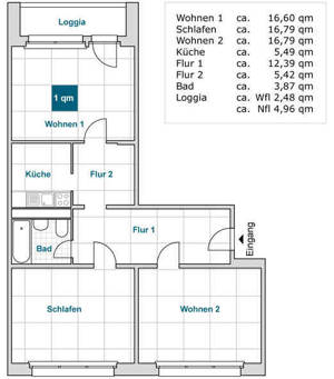 Urbanes Wohnen - zwischen UNI & Hauptbahnhof – 1069 Dresden – Vorschaubild 2