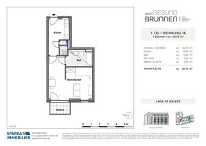 Nahe dem Berliner Tor! Großzügige 1-Zimmer-Wohnung mit Balkon – 20537 Hamburg – Vorschaubild 2
