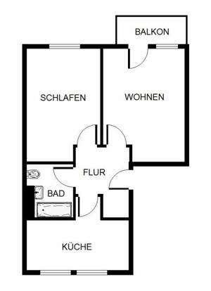 Schöne Wohnung: 2-Zimmer-Stadtwohnung (WBS) – 51103 Köln – Vorschaubild 2