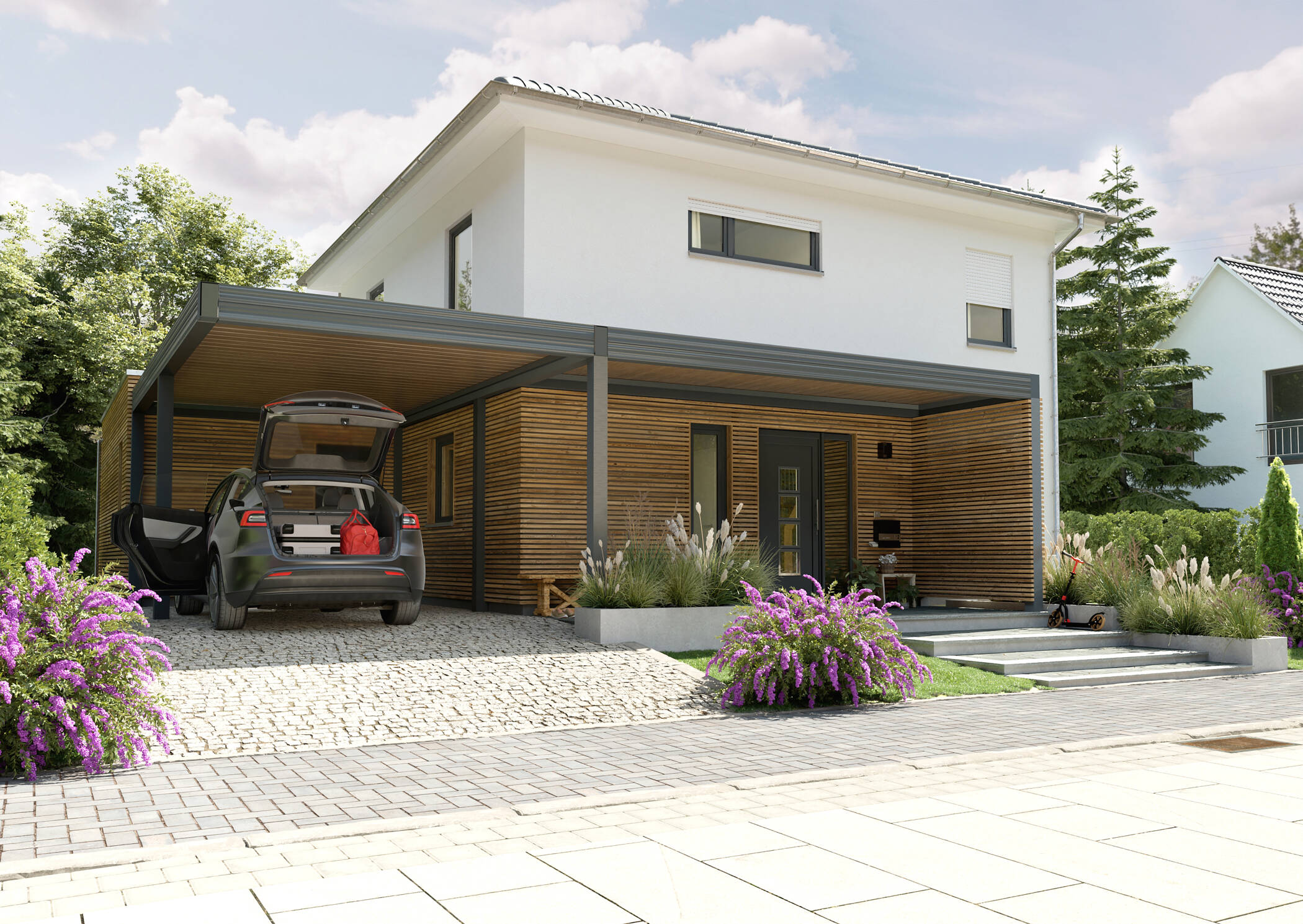 Das Stadthaus zum Wohlfühlen mit Carport und Anbau. – Spenge – Vorschaubild 2