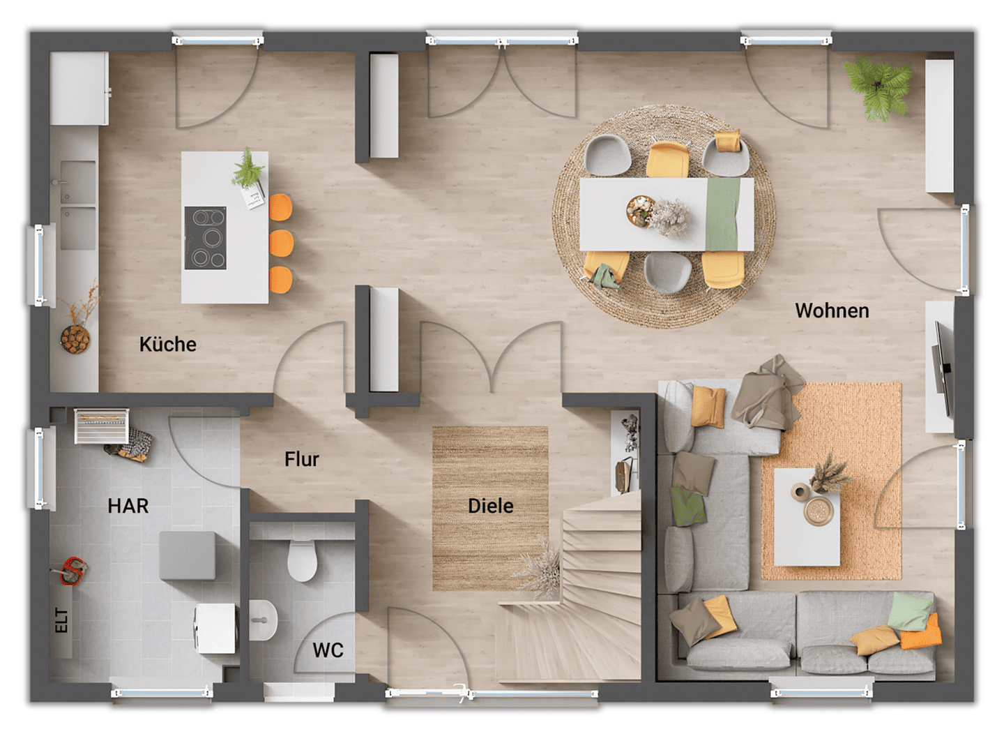 Massivhaus inkl. Grundstück in Lachen-Speyerdorf – Neustadt an der Weinstraße – Vorschaubild 8