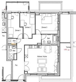 Penthouse-Highlight ohne Kompromisse: 4-Zi, EBK, Dachterrasse und Wintergarten! – 65197 Wiesbaden – Vorschaubild 9