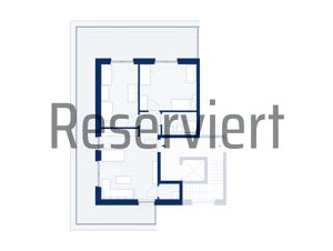 RESERVIERT! Kleine Penthousewohnung mit 3 Zimmern und umlaufenden Dachterrassen (B27)