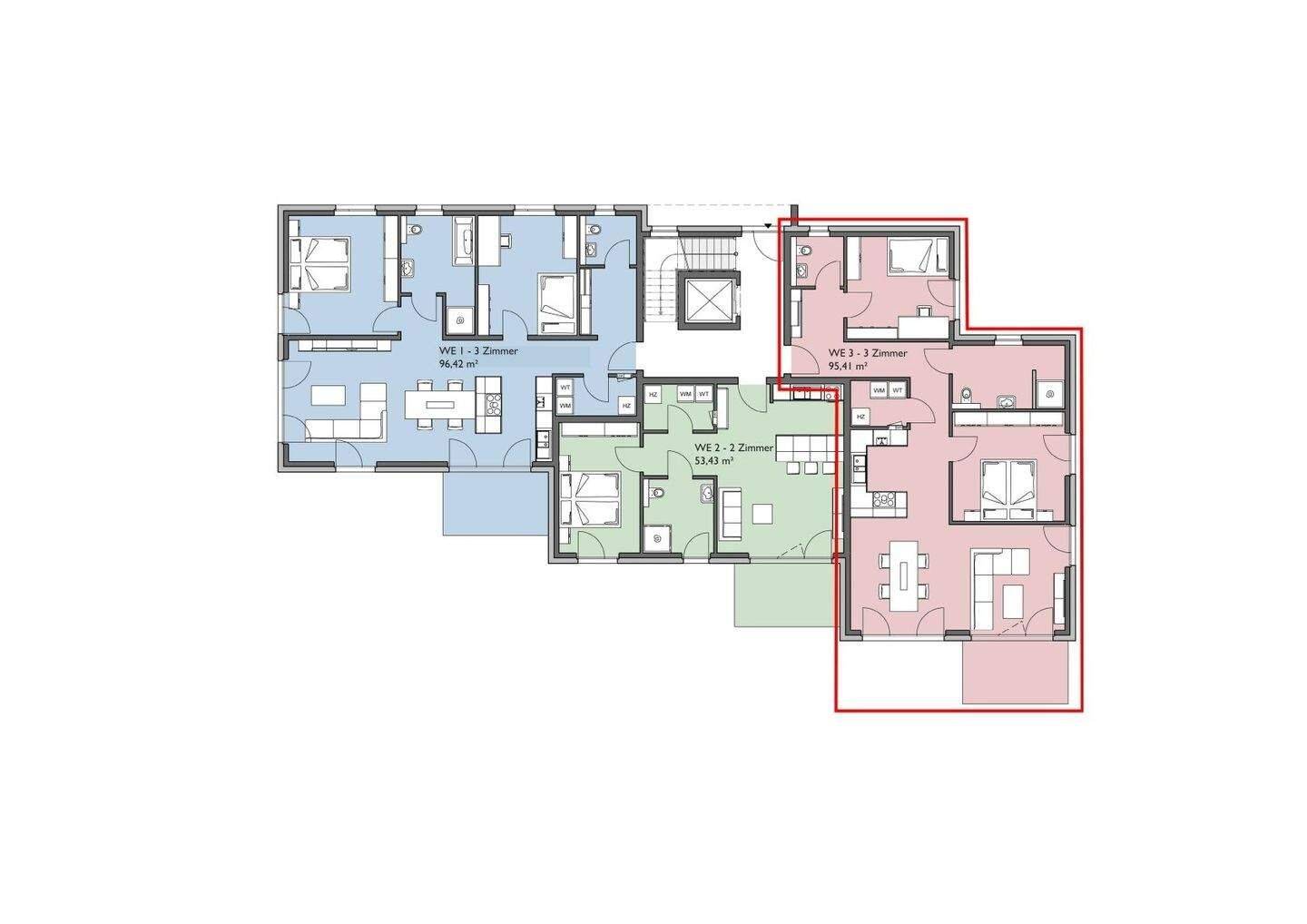 Exklusiver Neubau: 3-Zimmer-Wohnung in Kirchlengern