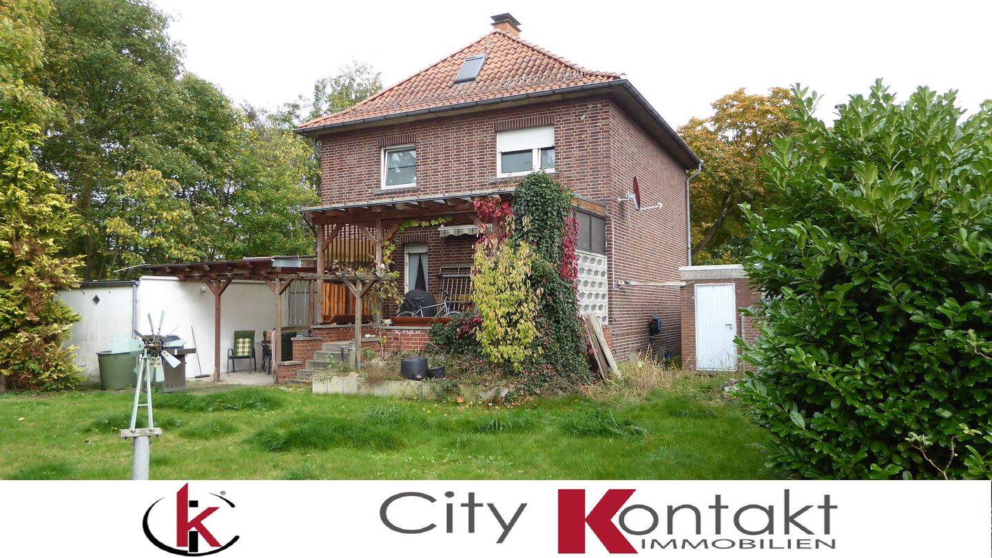 Freistehendes EFH mit 2 Garagen u. 614 m² Kaufgrundstück Münster-Nord – Münster – Bild 1 von 9