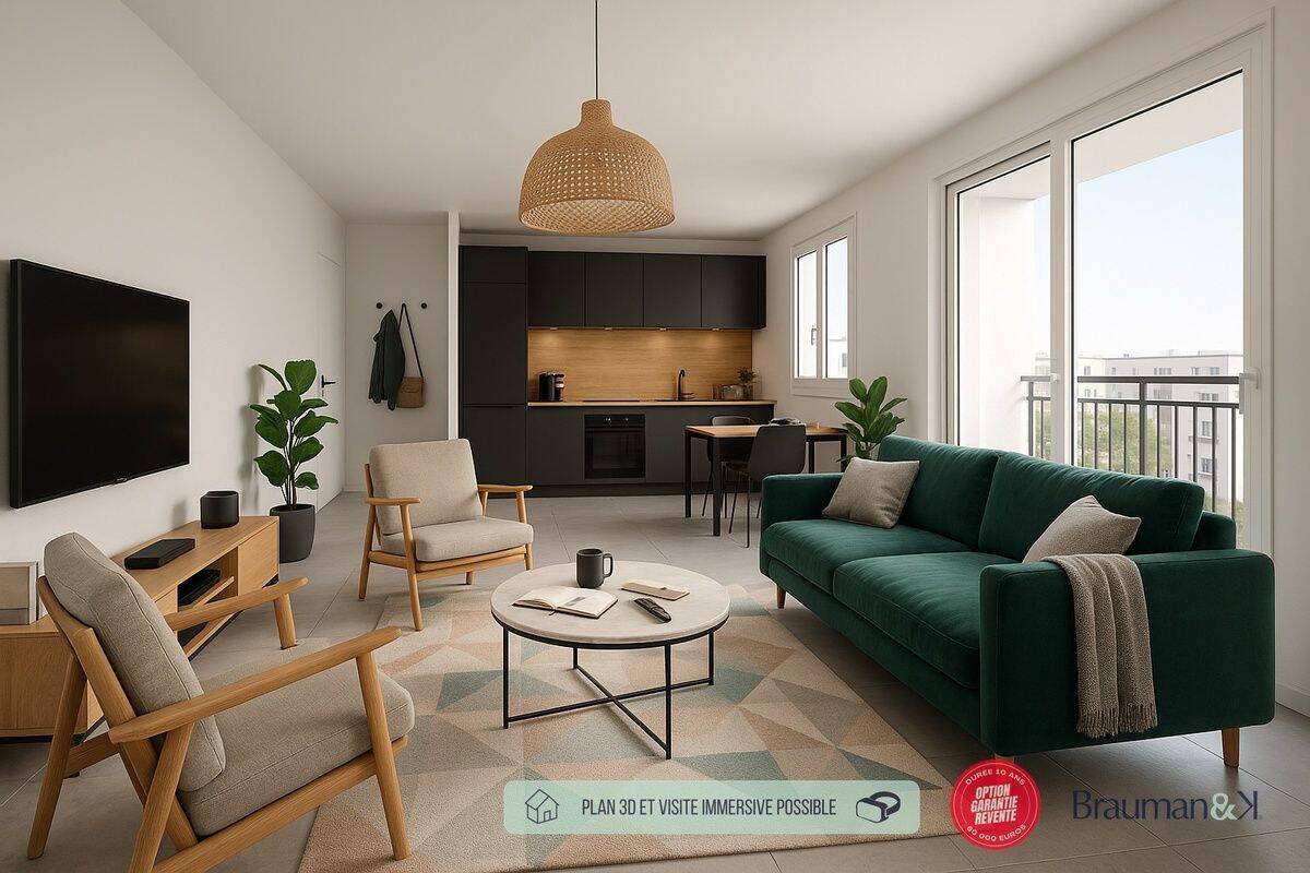 Appartement 2 pièces 39 m² · à Beauchamp · 39 m² · 217 000 €