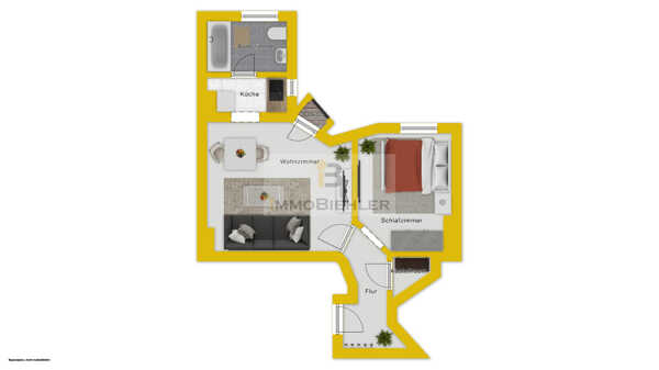 Etagenwohnung in 50670 Köln mit 40 m² kaufen