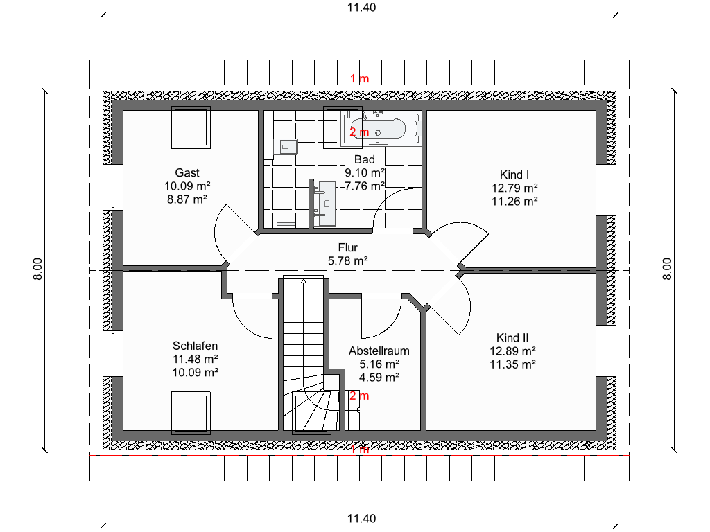 Geplantes Neubauvorhaben - Einfamilienhaus in rückwärtiger Lage in Quickborn – Quickborn – Vorschaubild 6