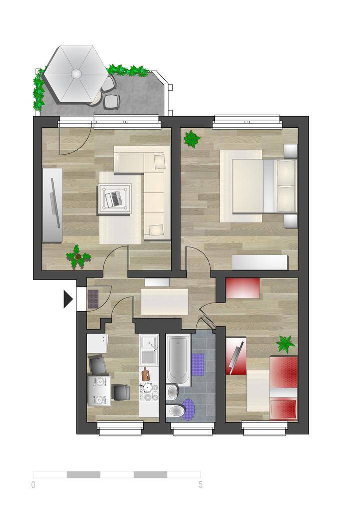 NEU sanierte Familienwohnung in ruhiger Seitenstraße gelegen – Chemnitz – Vorschaubild 4